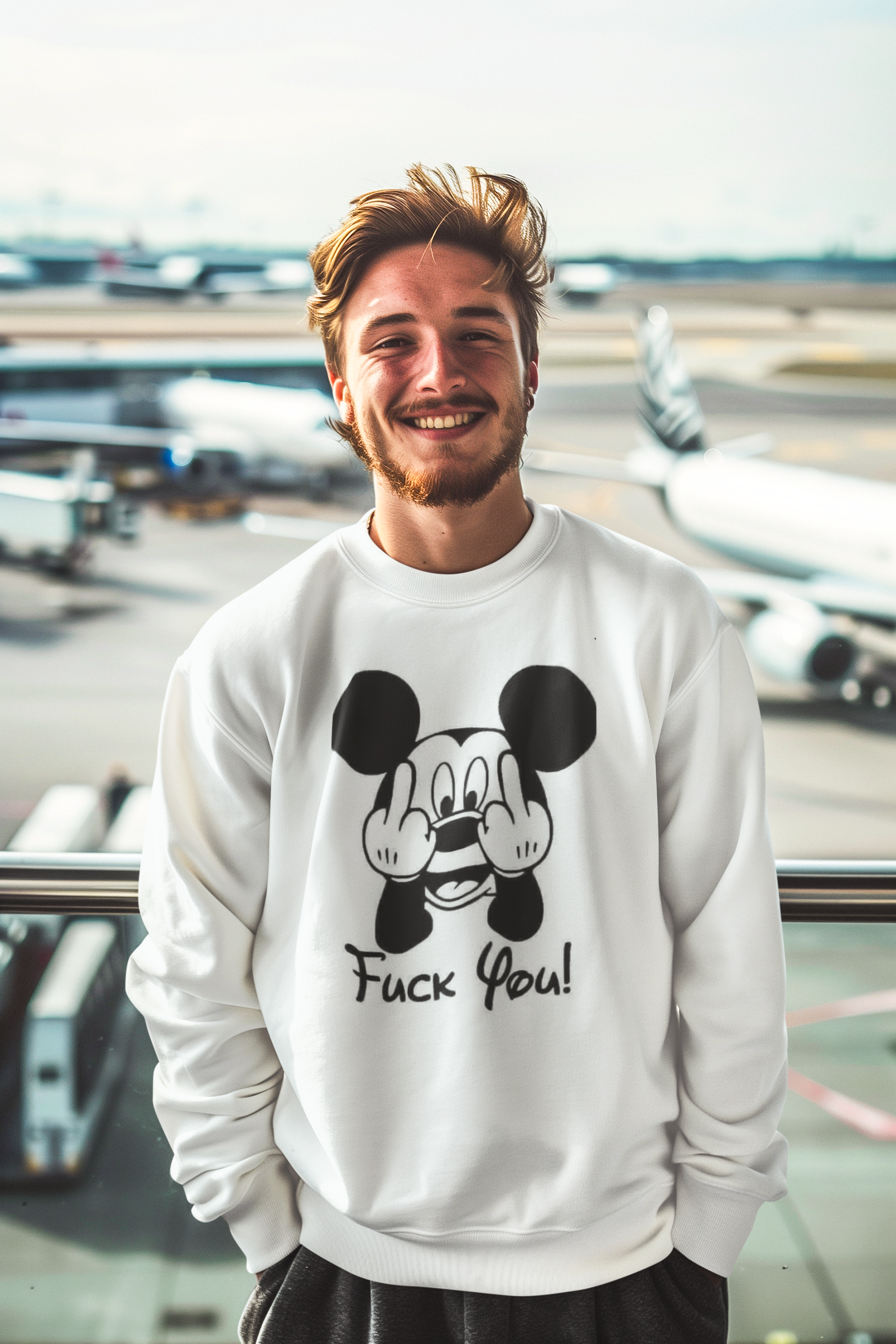 Fuck You Printed Oversized Sweatee