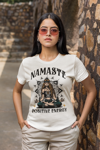 Namaste Positive Energy Printed | “Wear the Story. Live the Spirit.”