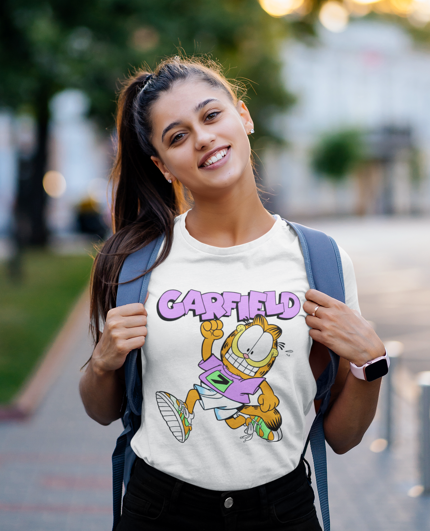 Garfield Printed Tee for Her