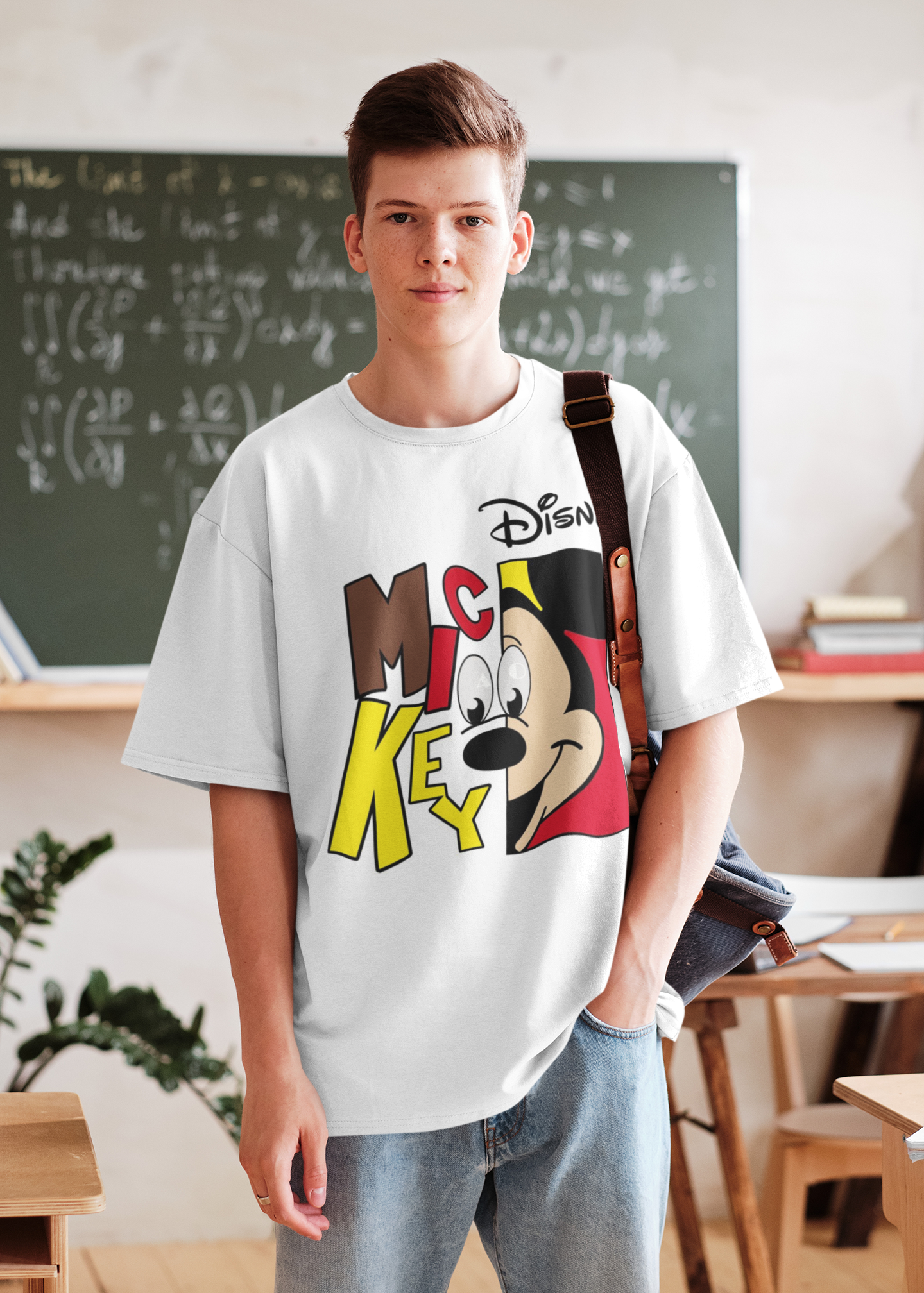 Disney Mickey Mouse Printed Oversized Tee