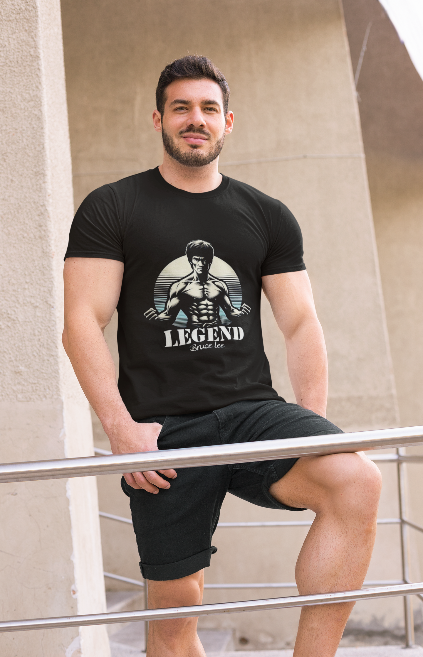 "Legendary Bruce Lee" Printed Tee