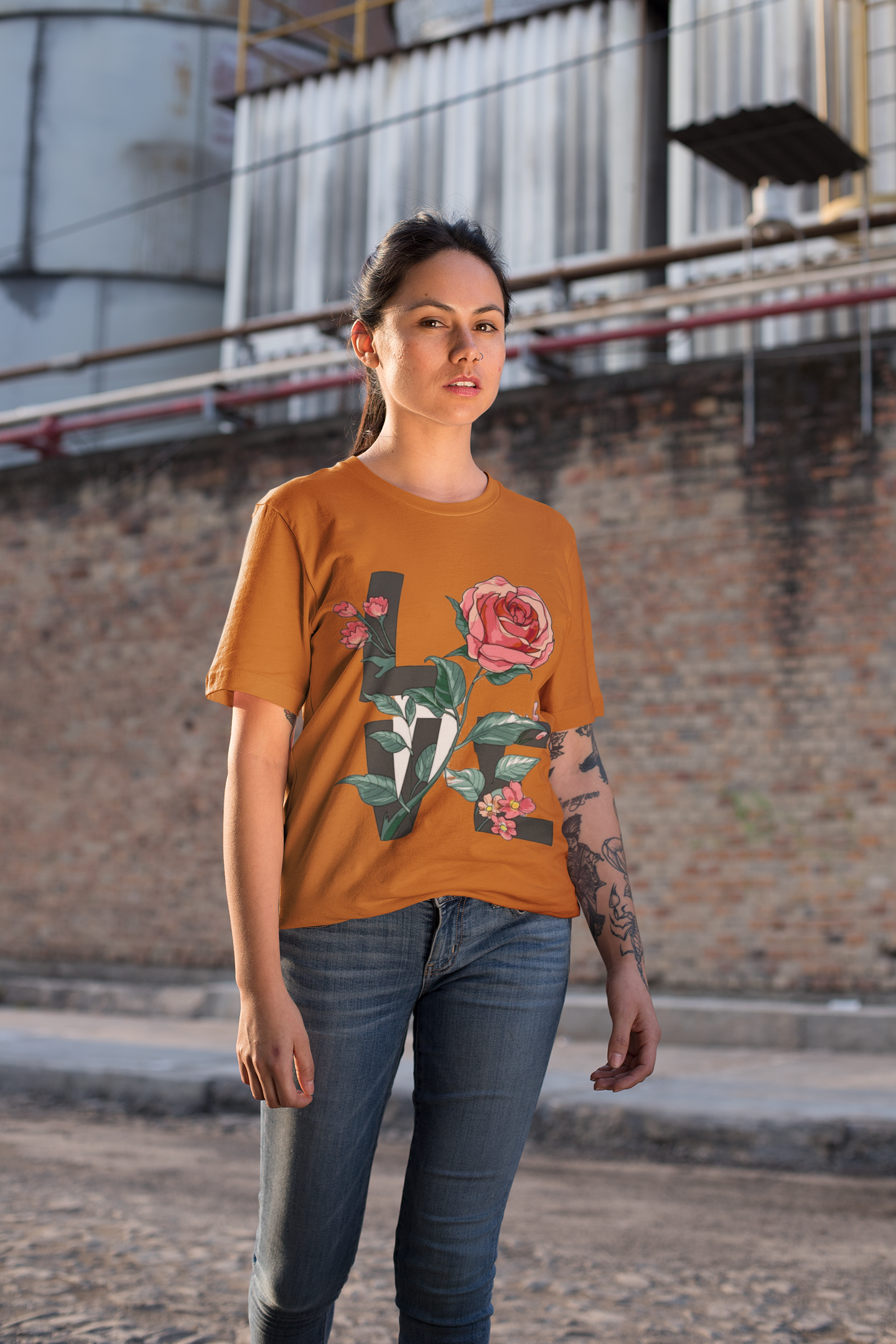 Love Printed Oversized Tee | Be Loved