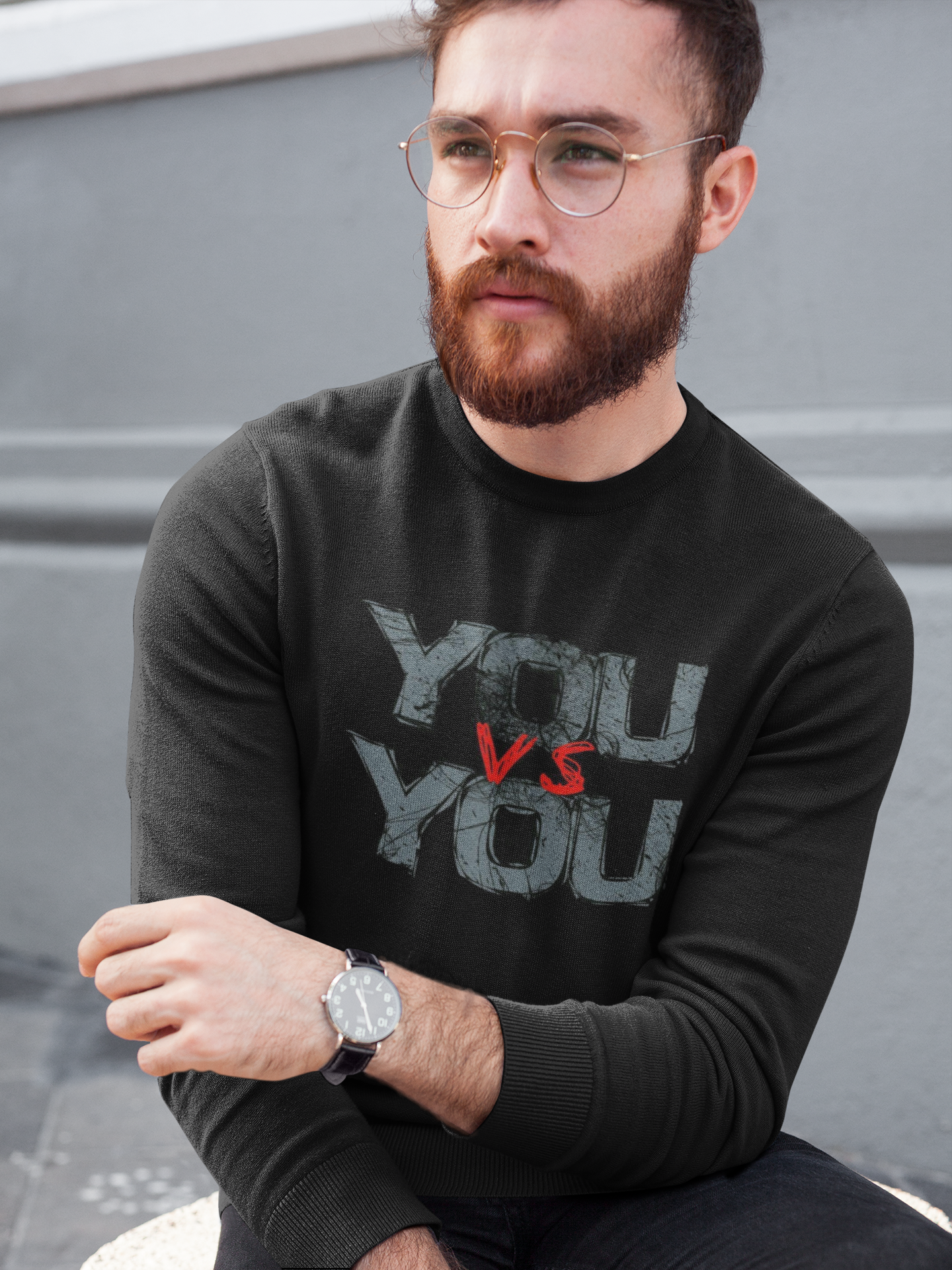 YOU vs YOU Printed Sweatee