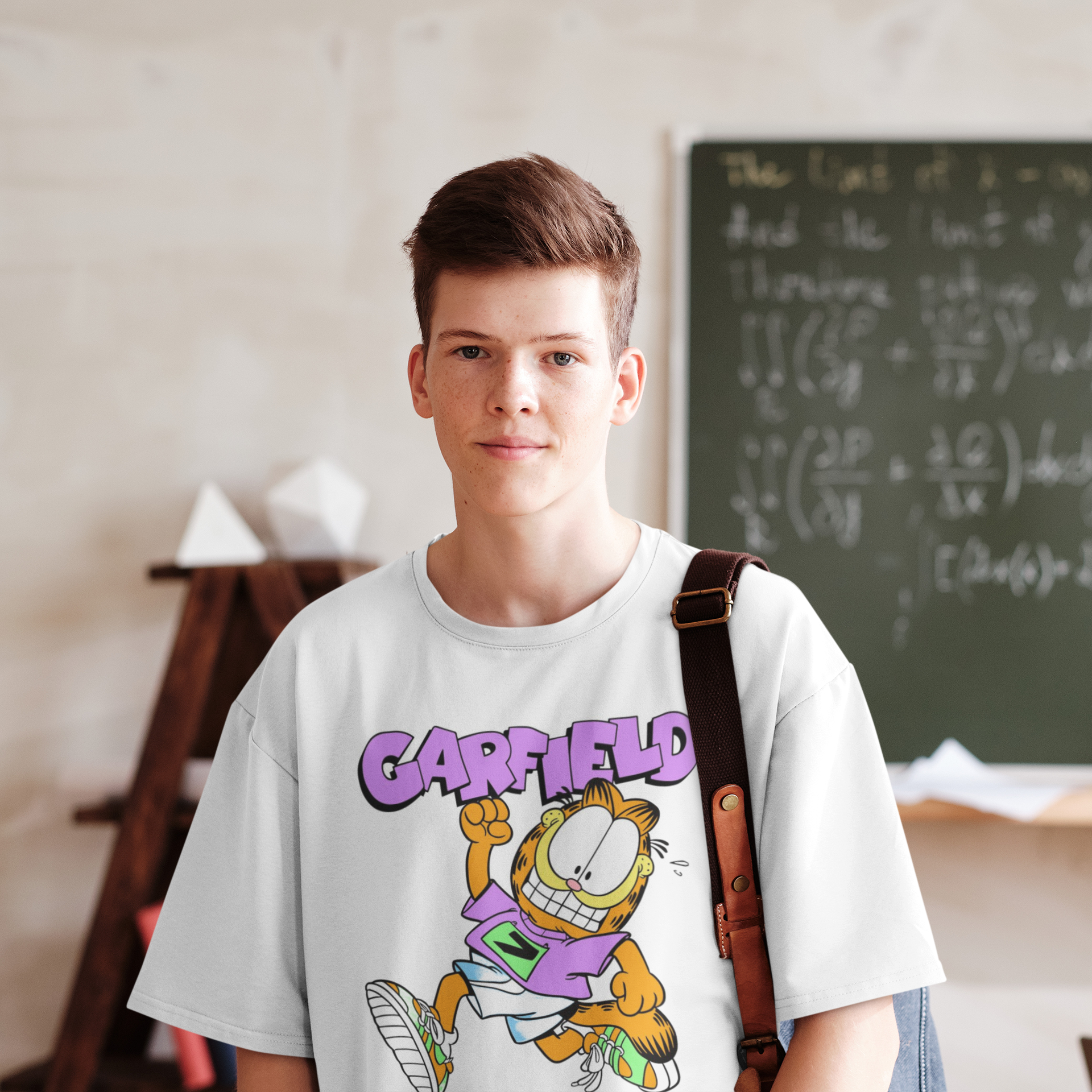 Garfield Printed Oversized Tee
