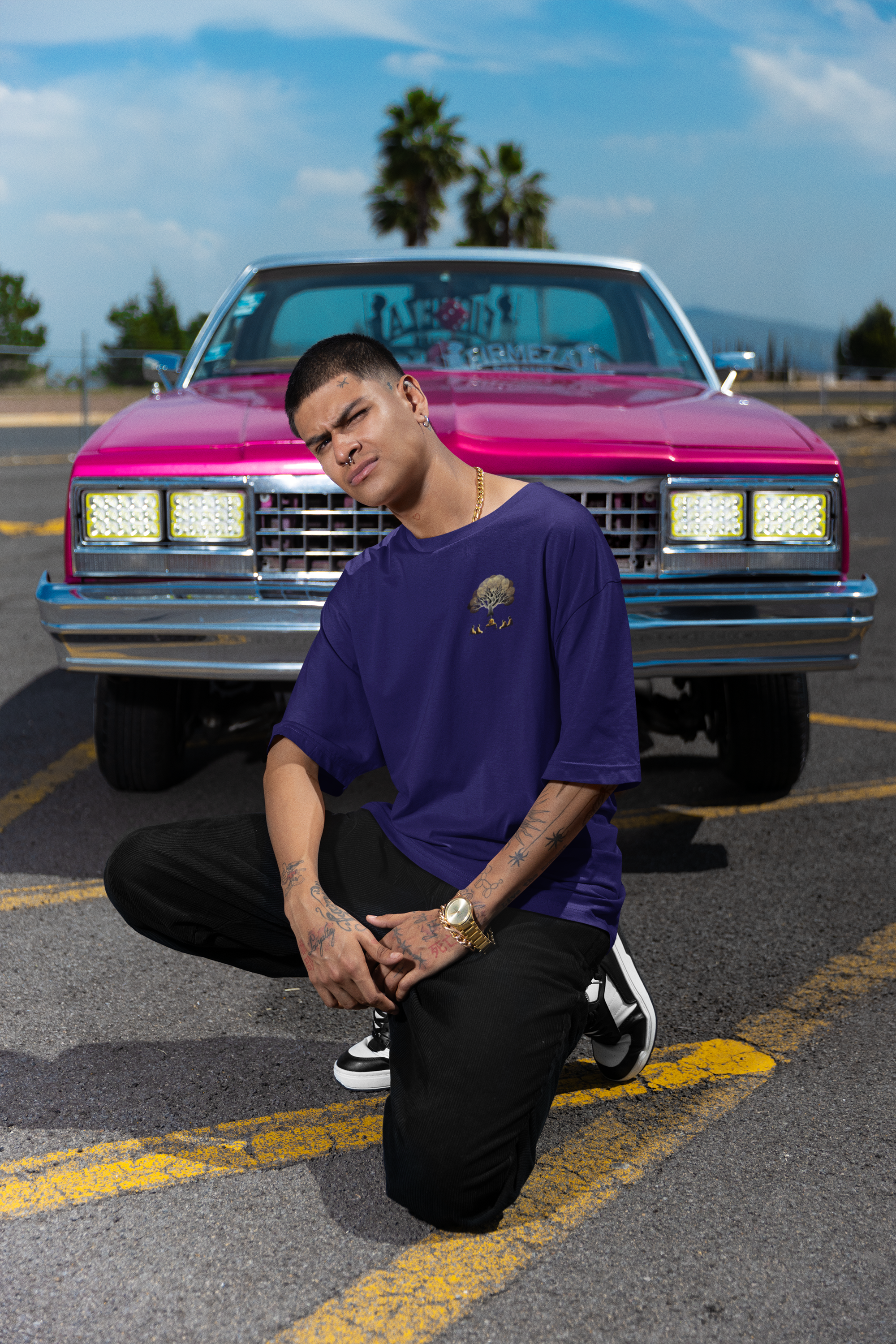 "Lord Buddha giving teachings" Printed Oversized Tee | Be Spiritual