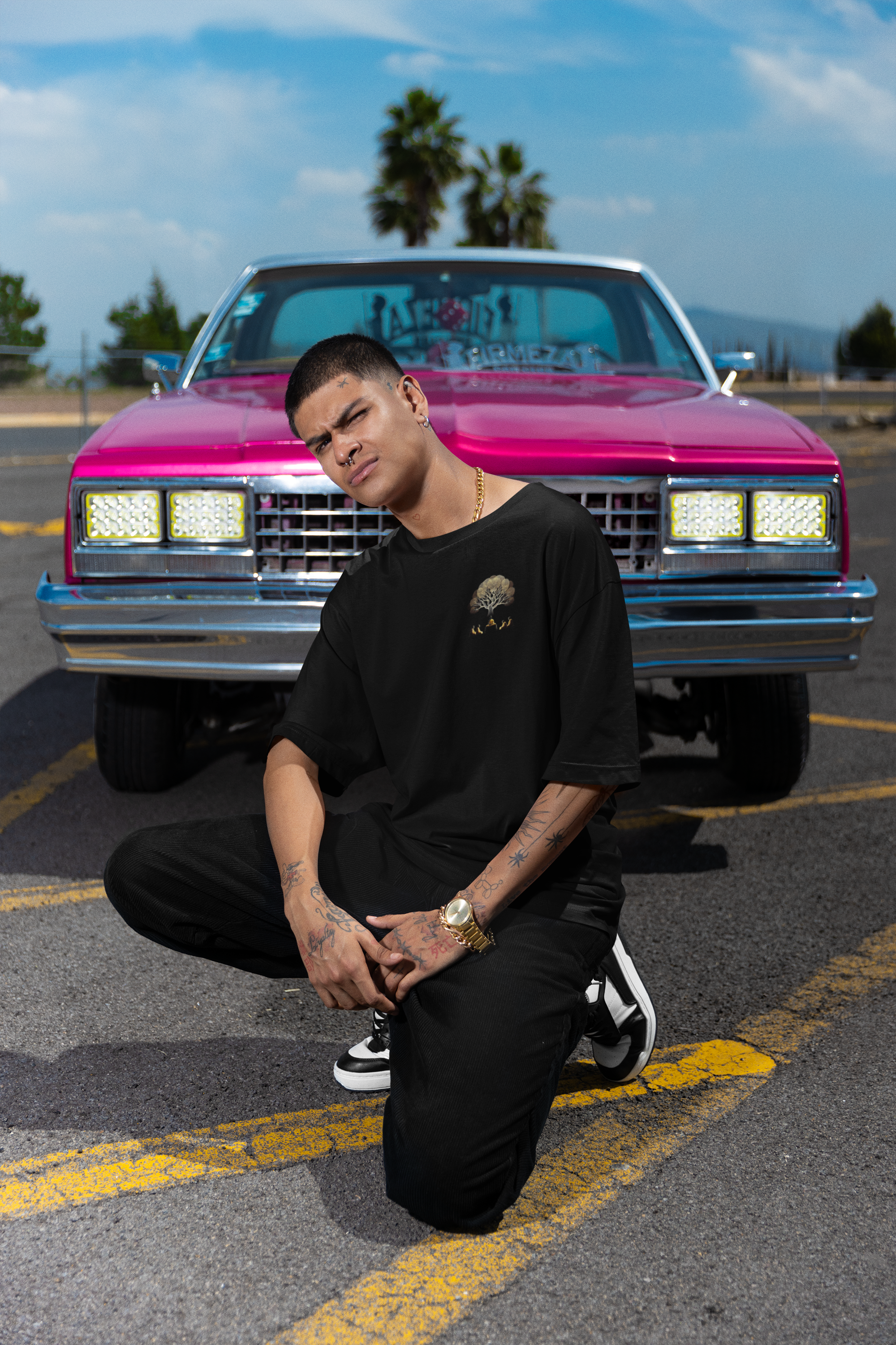 "Lord Buddha giving teachings" Printed Oversized Tee | Be Spiritual