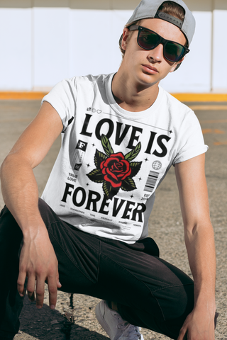 "Love is Forever" printed Tee | Stay Weird