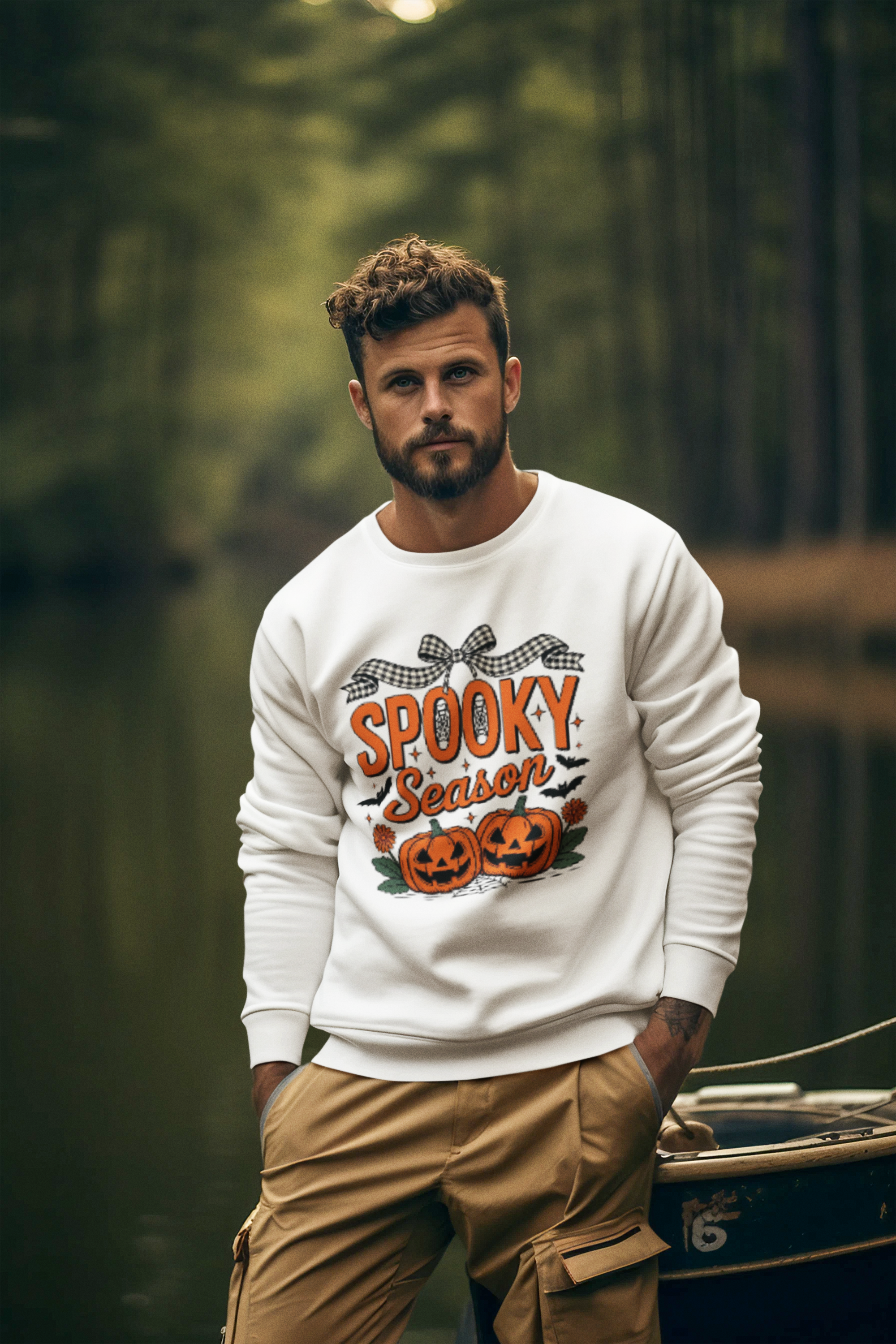 Spooky Season Oversized Sweatee with Drop Shoulders