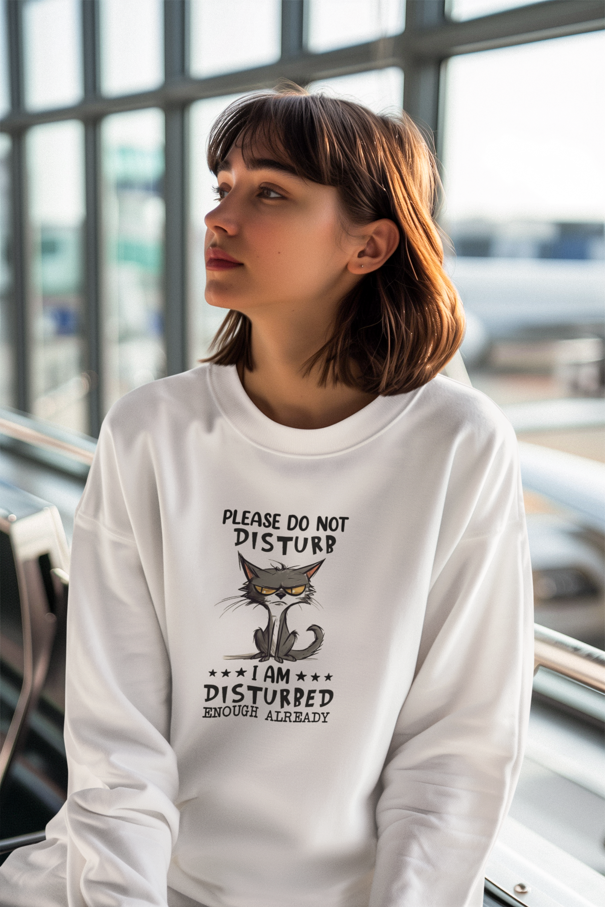"Please Do Not Disturb" Oversized Sweatee