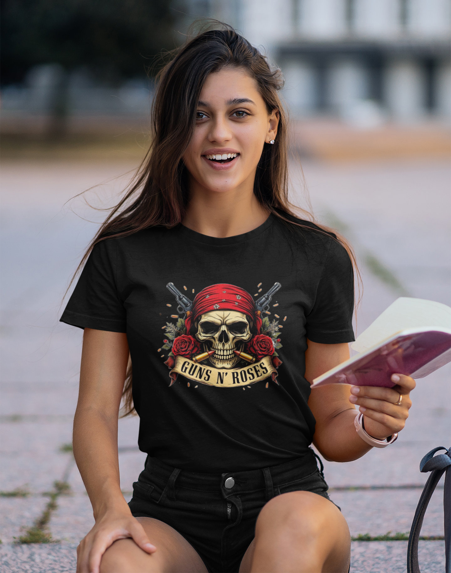 Guns & Roses Printed Tee