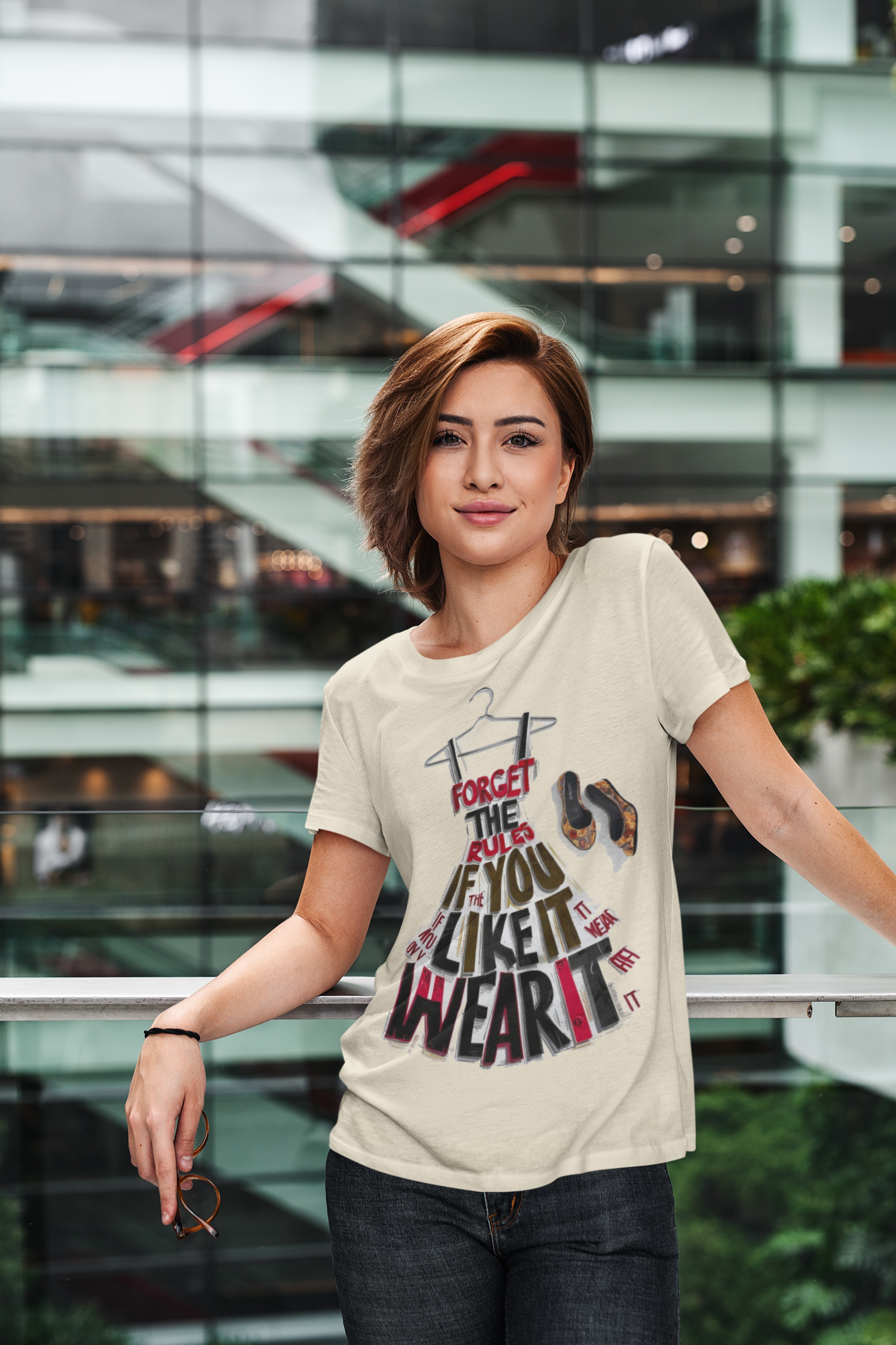 Forget The Rules Printed Tee | Be Confident