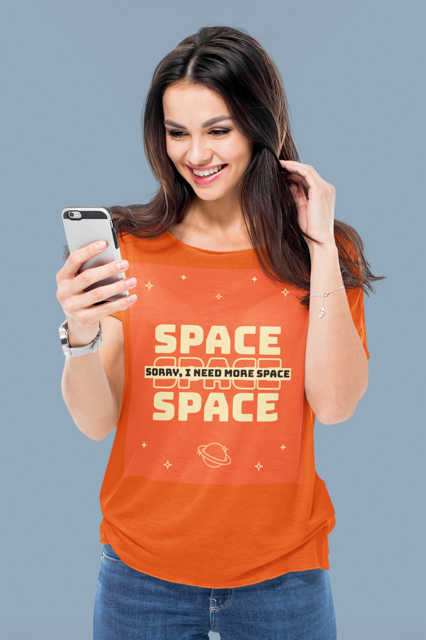 Need More Space Printed Tee | Be Cautious