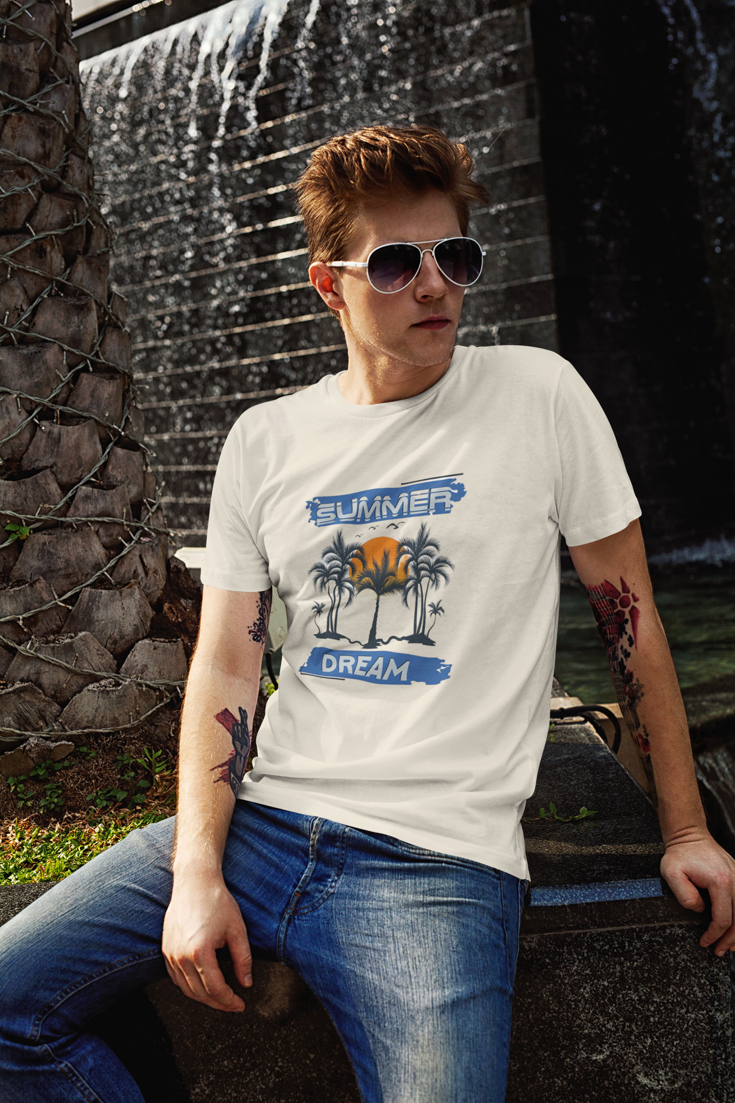 "Summer Dream" Printed Tee | Be Vibrant