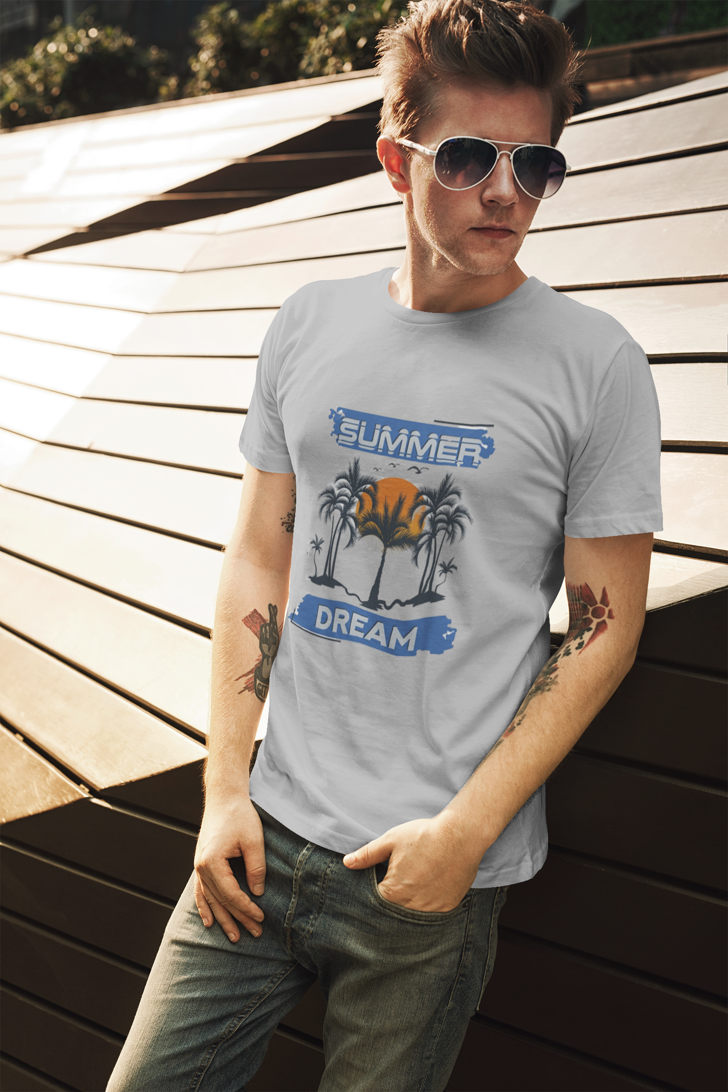 "Summer Dream" Printed Tee | Be Vibrant