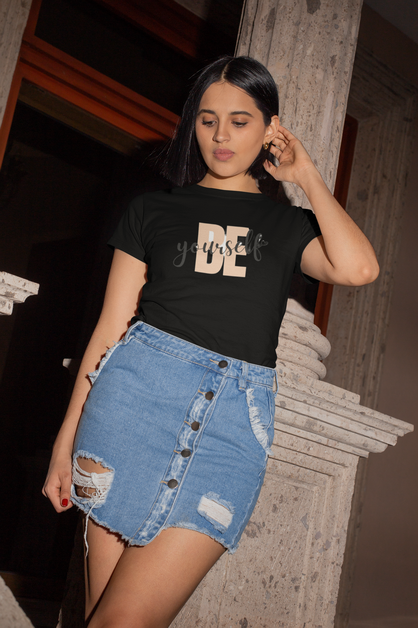 Be Yourself Printed Tee | Be Unique