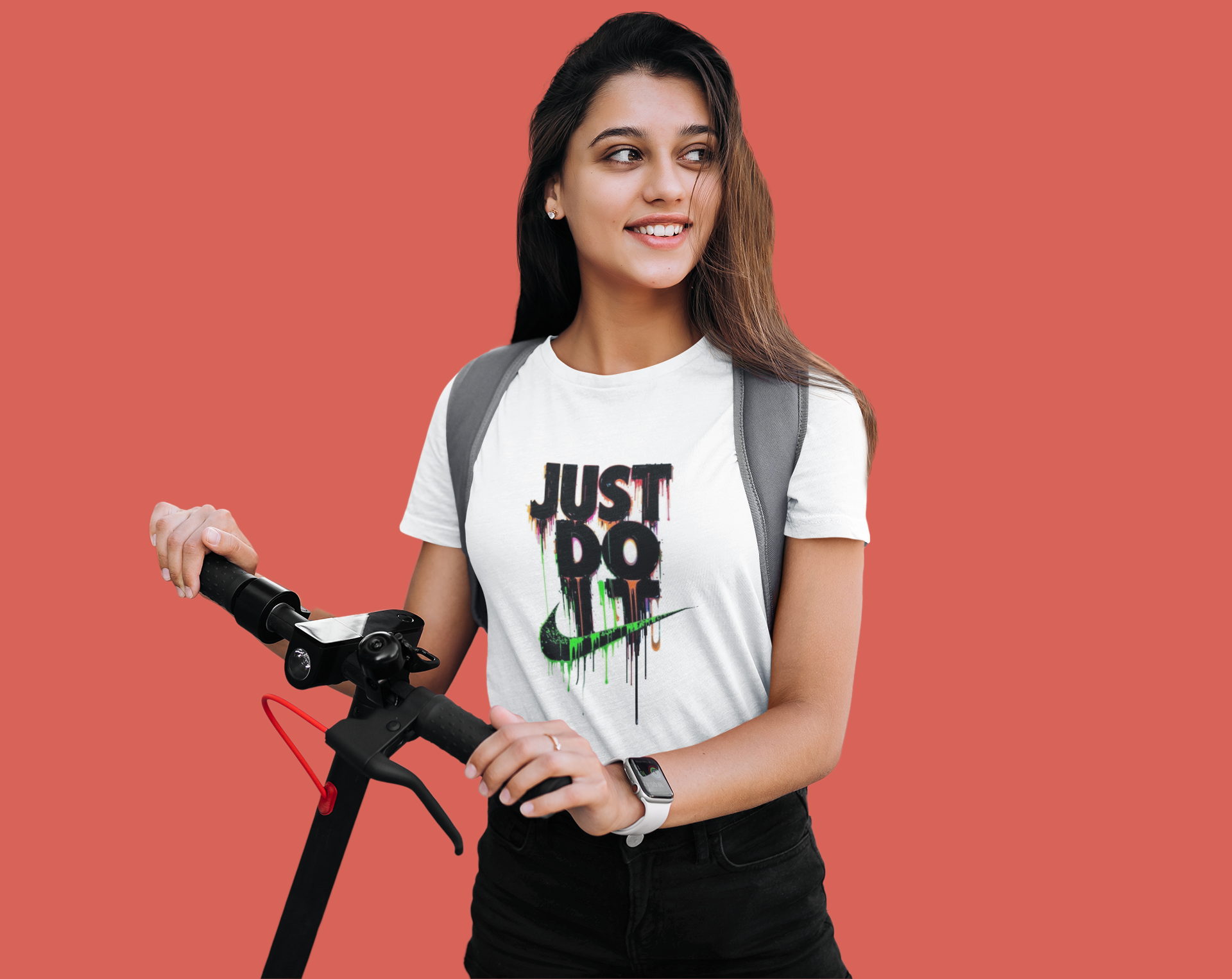 "Just Do It" Printed Tee