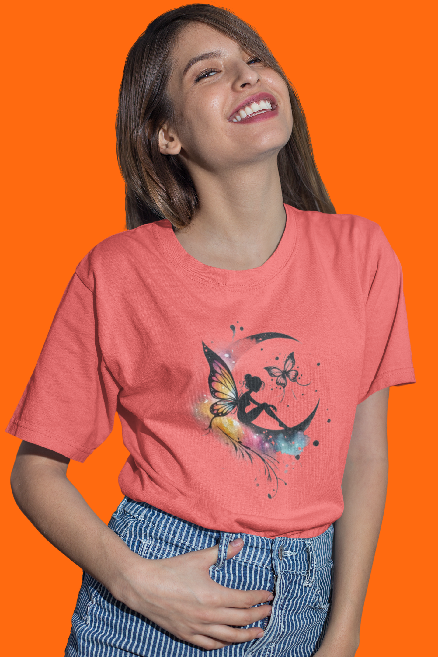 Girlie Printed Oversized Tee | Stay Focused