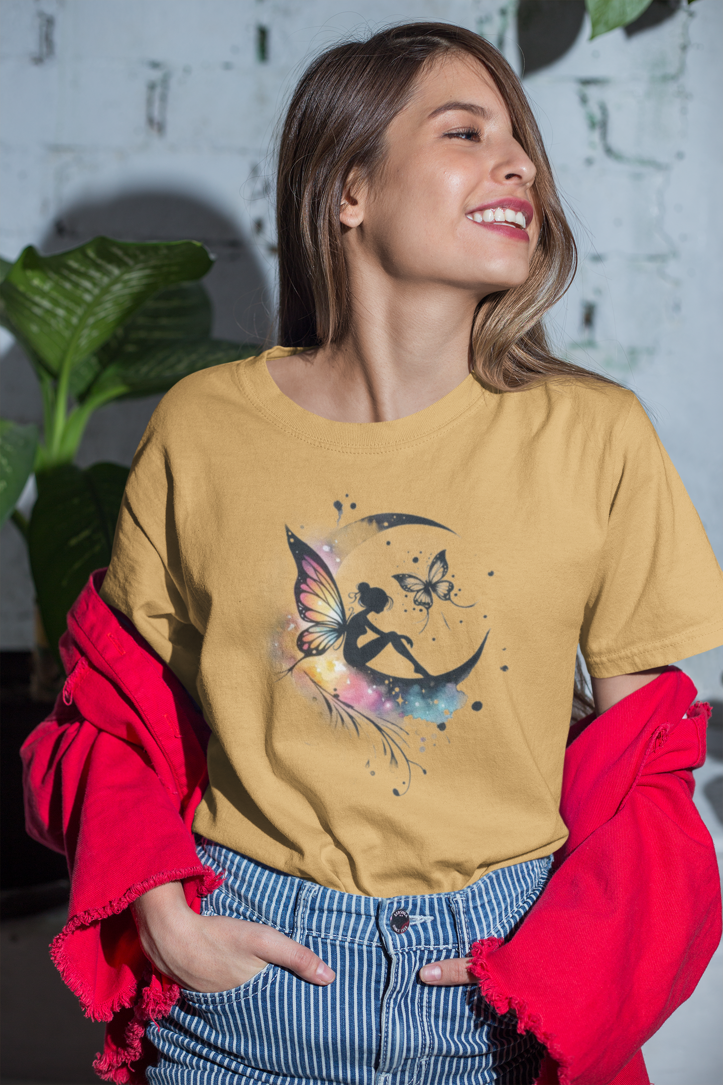 Girlie Printed Oversized Tee | Stay Focused